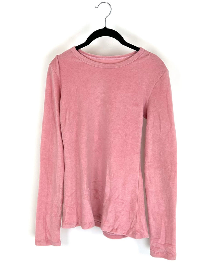 Pink Fleece Long Sleeve Top - Size 4/6