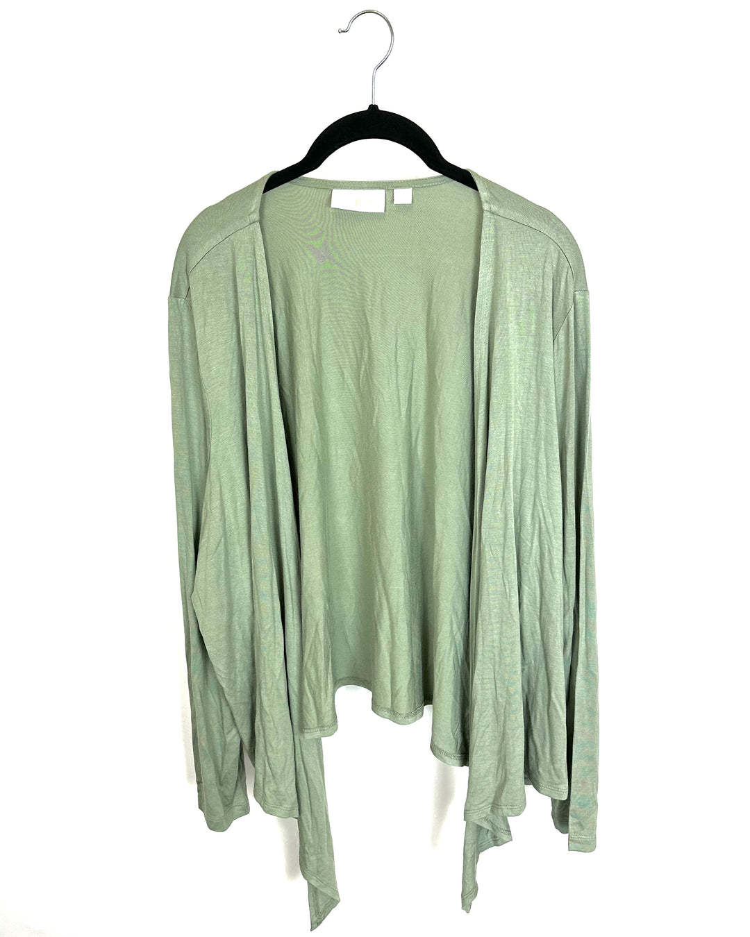 Muted Green Front Tie Cardigan - Size 14/16