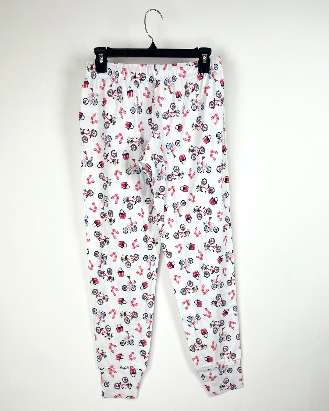 White Printed Bottoms - Small