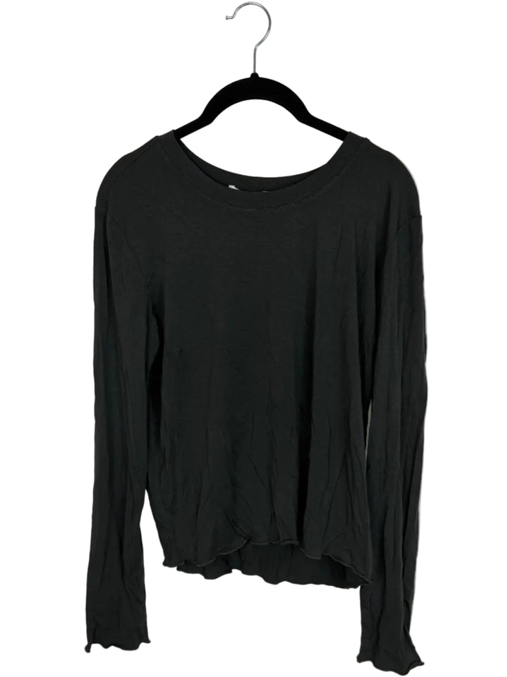 Black Soft Knit Top - Size 2/4