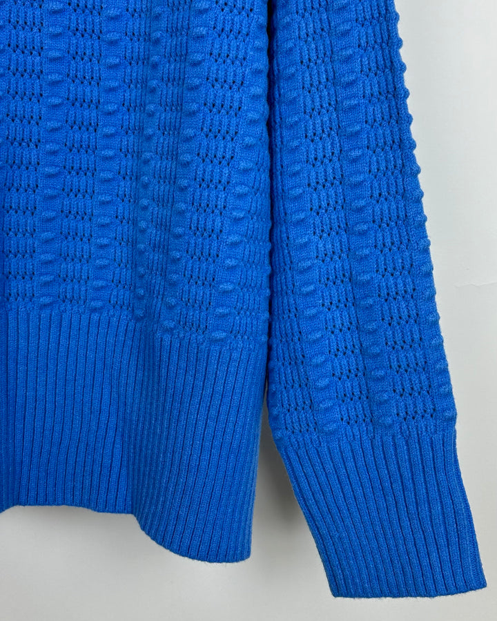 Ocean Blue Chunky Knit Sweater - Size 1X