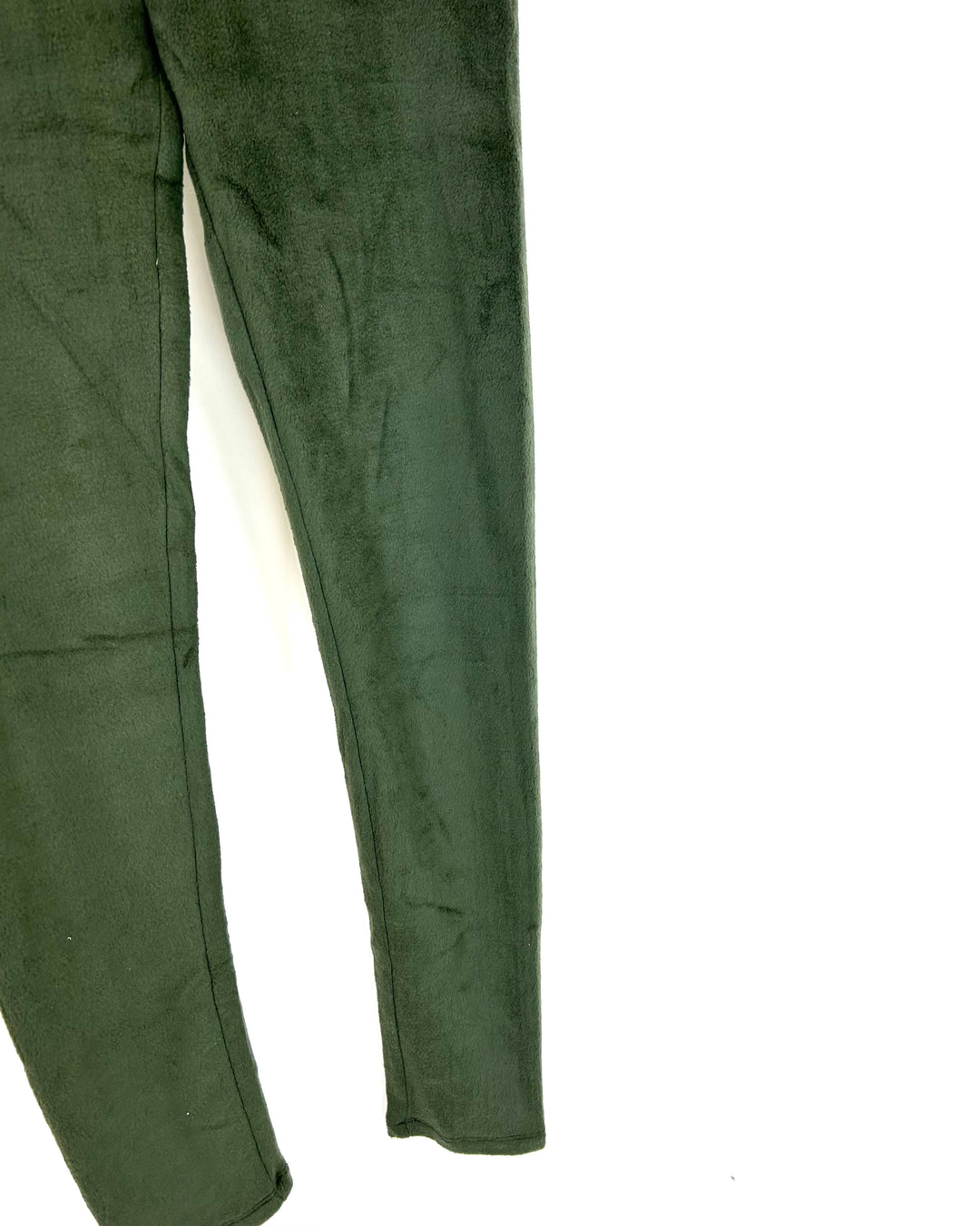 Green Fleece Leggings - Size 2/4