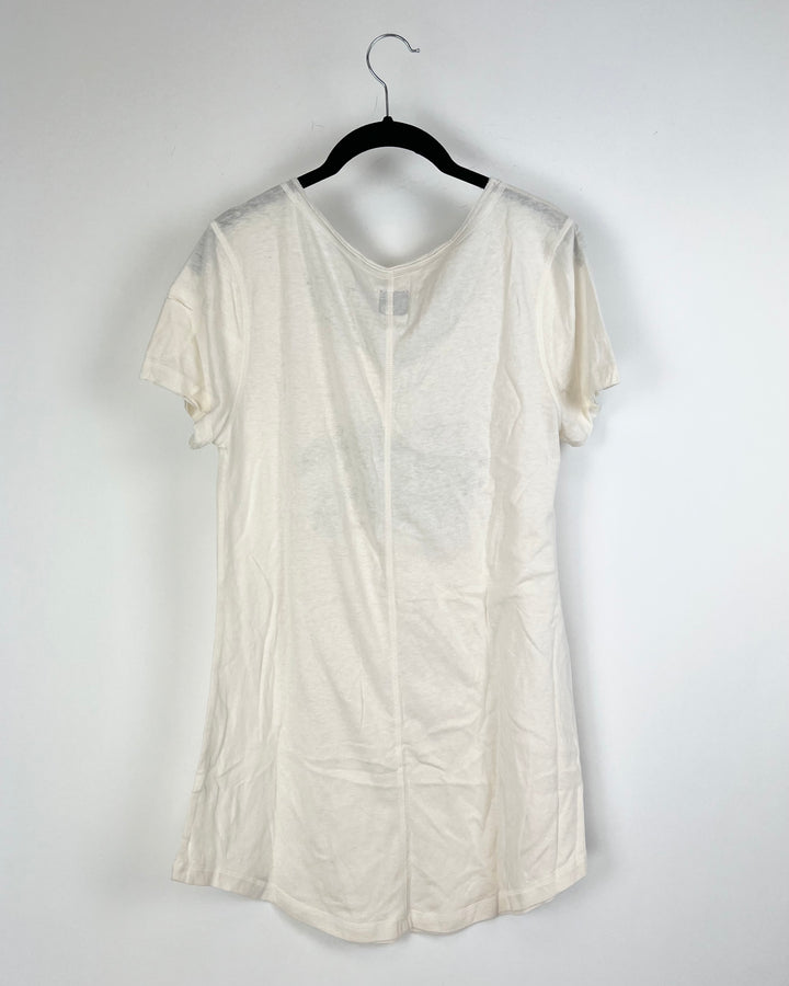 Cream Lounge Dress - Small