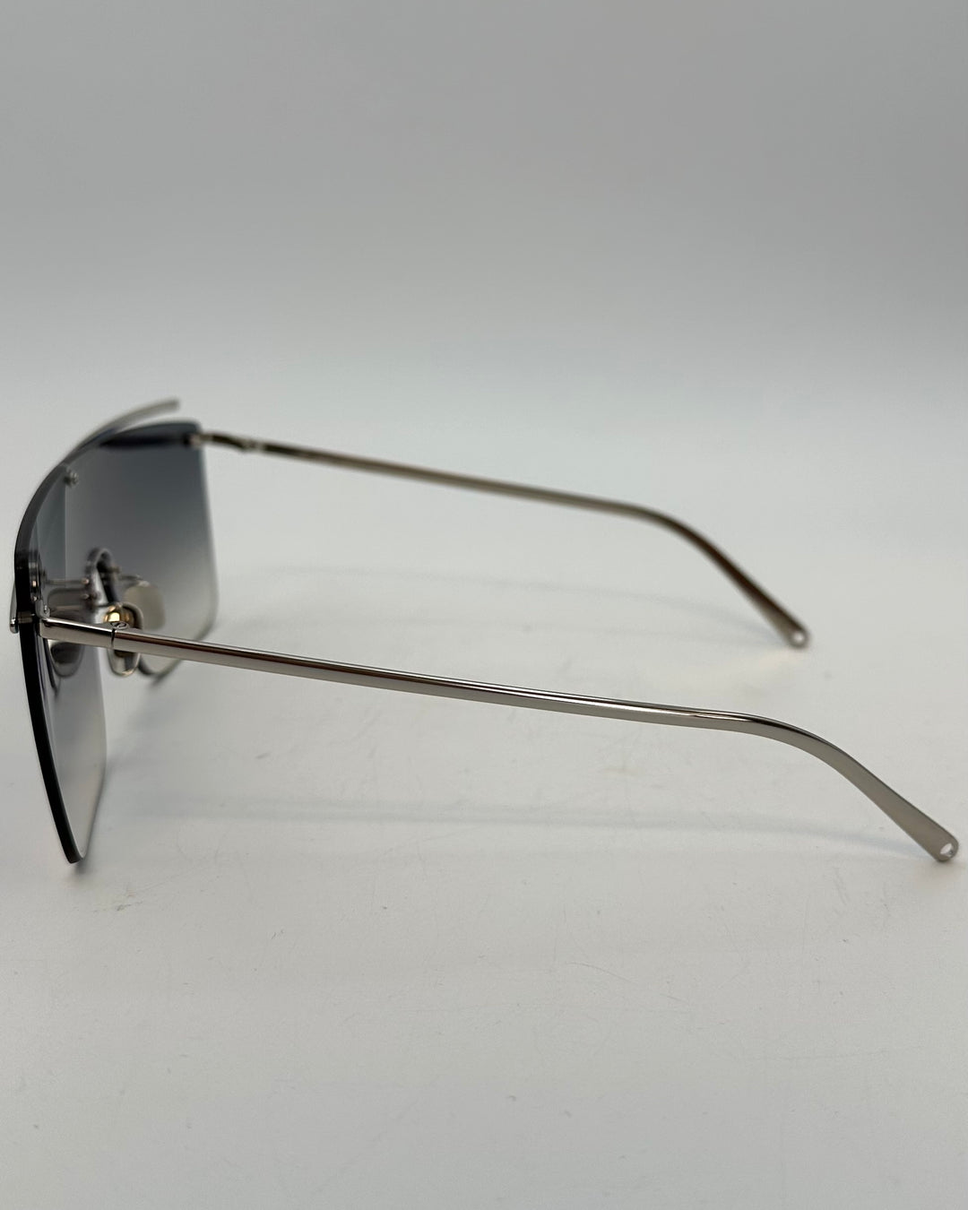 Hues of Green, Blue and Silver Shield Sunglasses