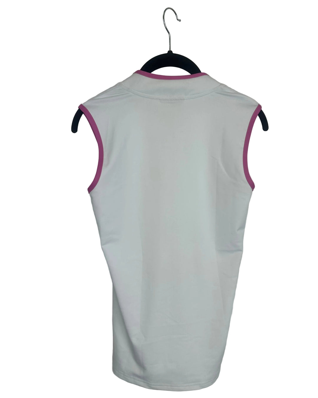 White and Pink Accent Top - 0/2