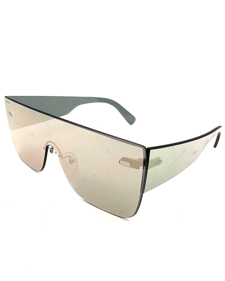 Pink Aviator Shield Sunglasses
