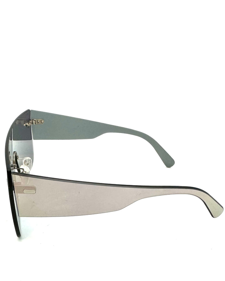 Pink Aviator Shield Sunglasses