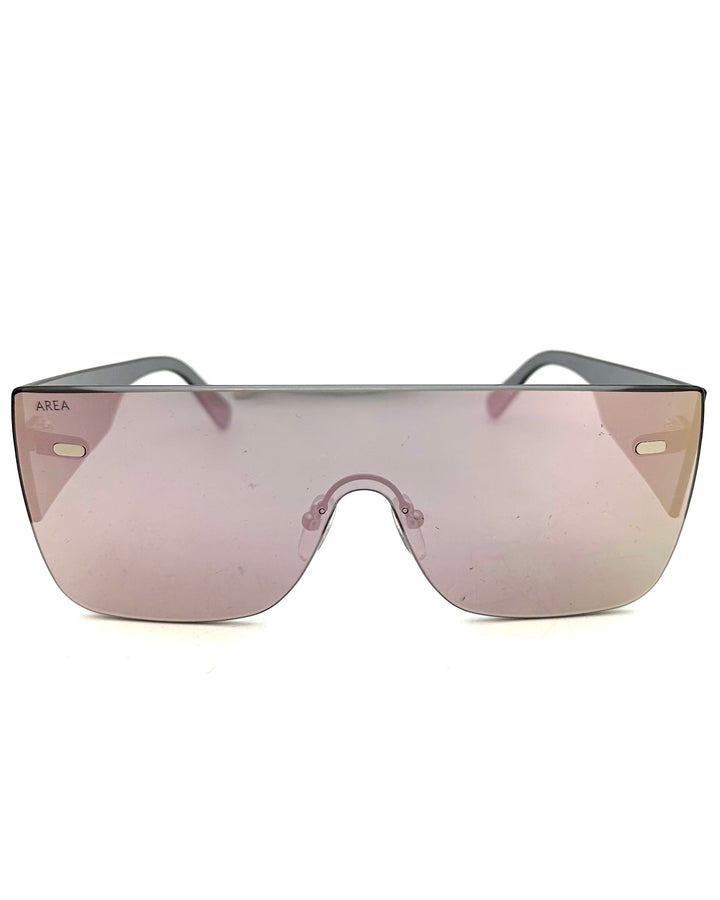 Pink Aviator Shield Sunglasses