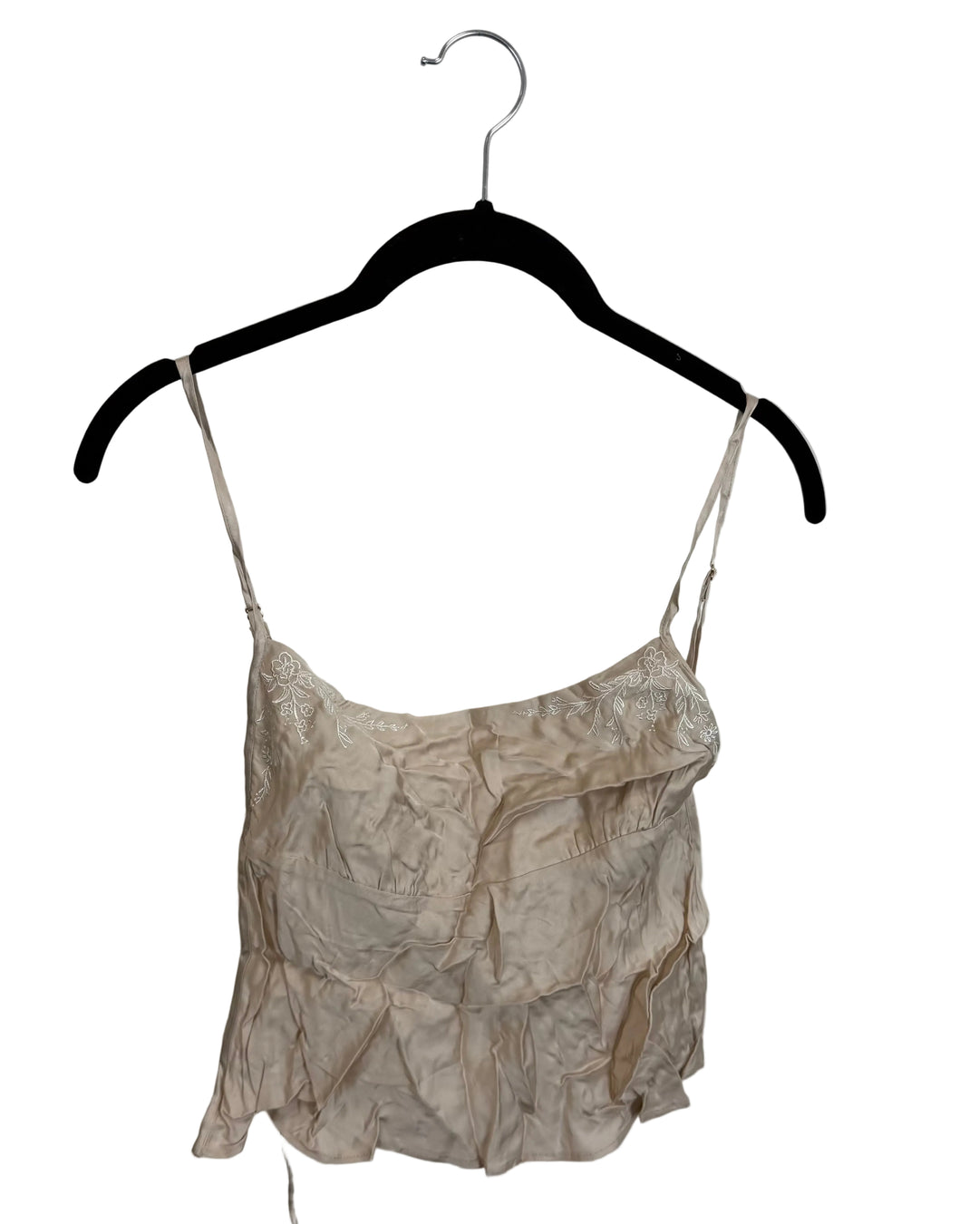 Light Grayish Pink Side Tie Top - 2/4