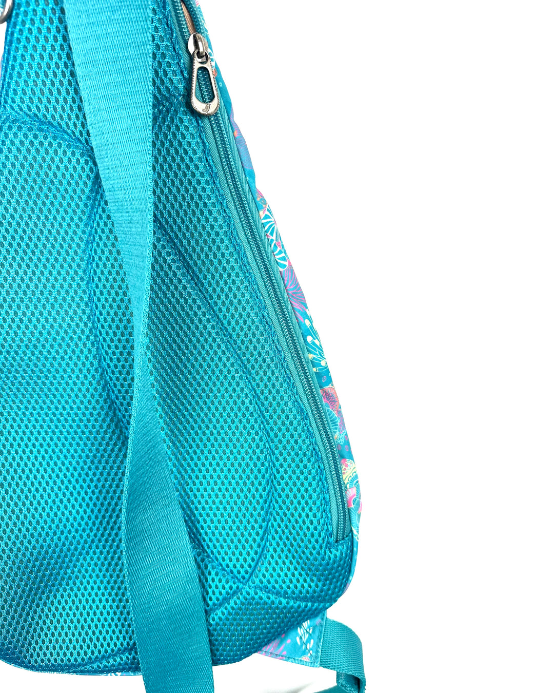 Aqua Sea Turtle Patterned Sling Bag