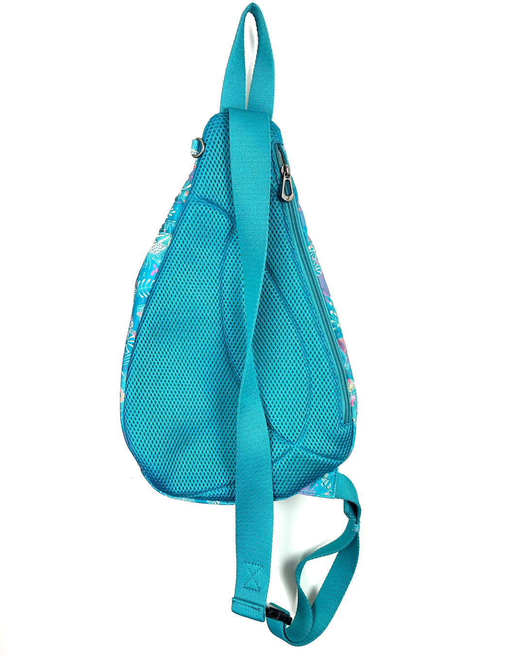 Aqua Sea Turtle Patterned Sling Bag
