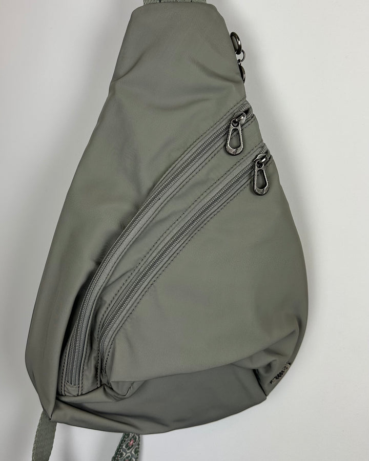 Green Patterned Strap Sling Bag