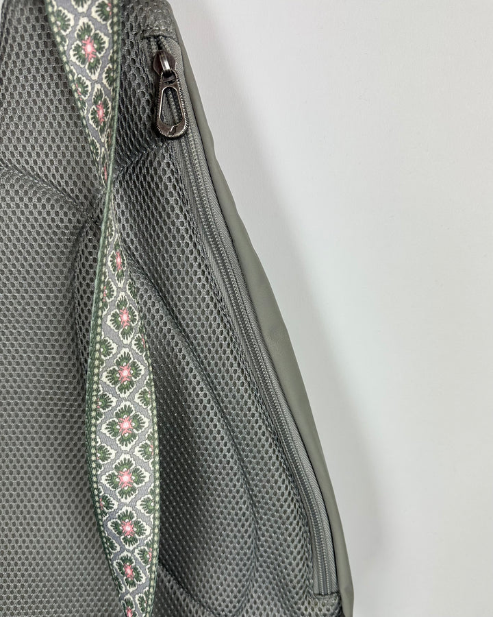 Green Patterned Strap Sling Bag
