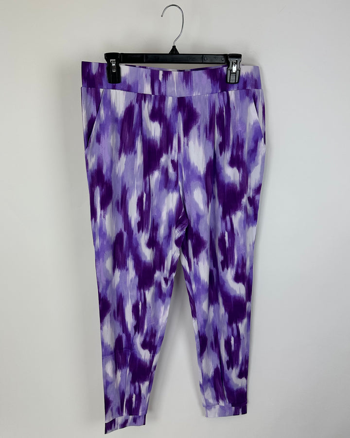 Purple Tie Dye Lounge Pants - Size 6/8 and 10/12