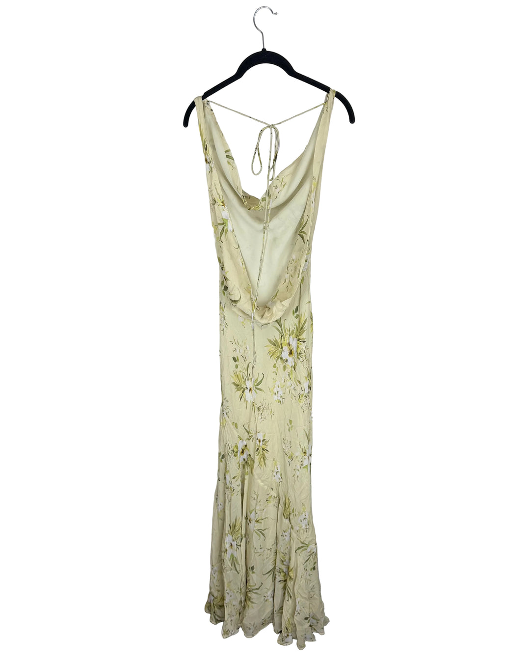 Muted Green Floral Dress - Size 0/2