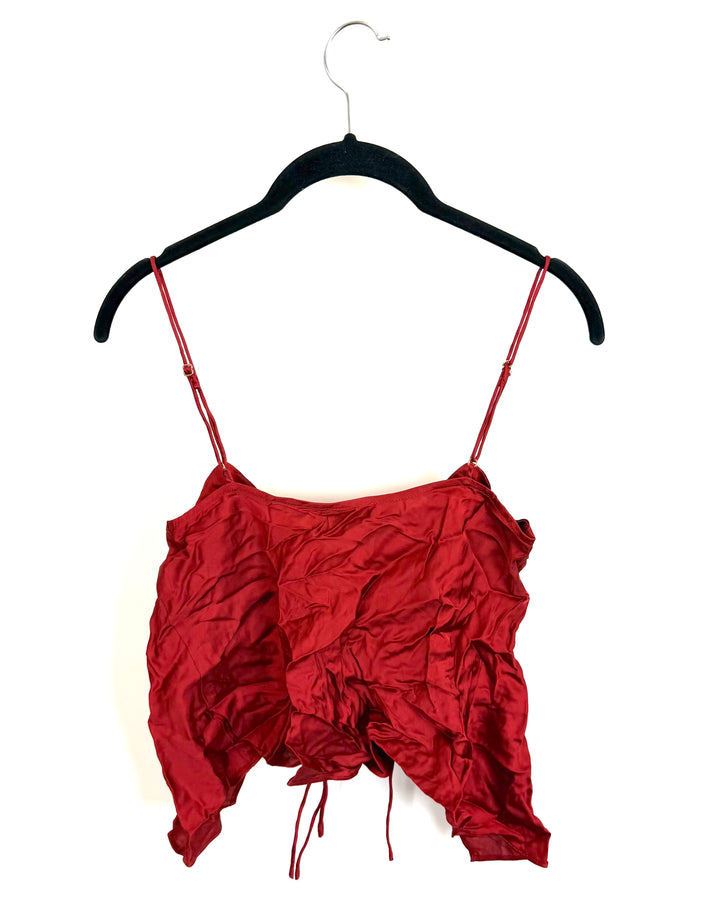 Red Front Double Tie Top - Size 00/0