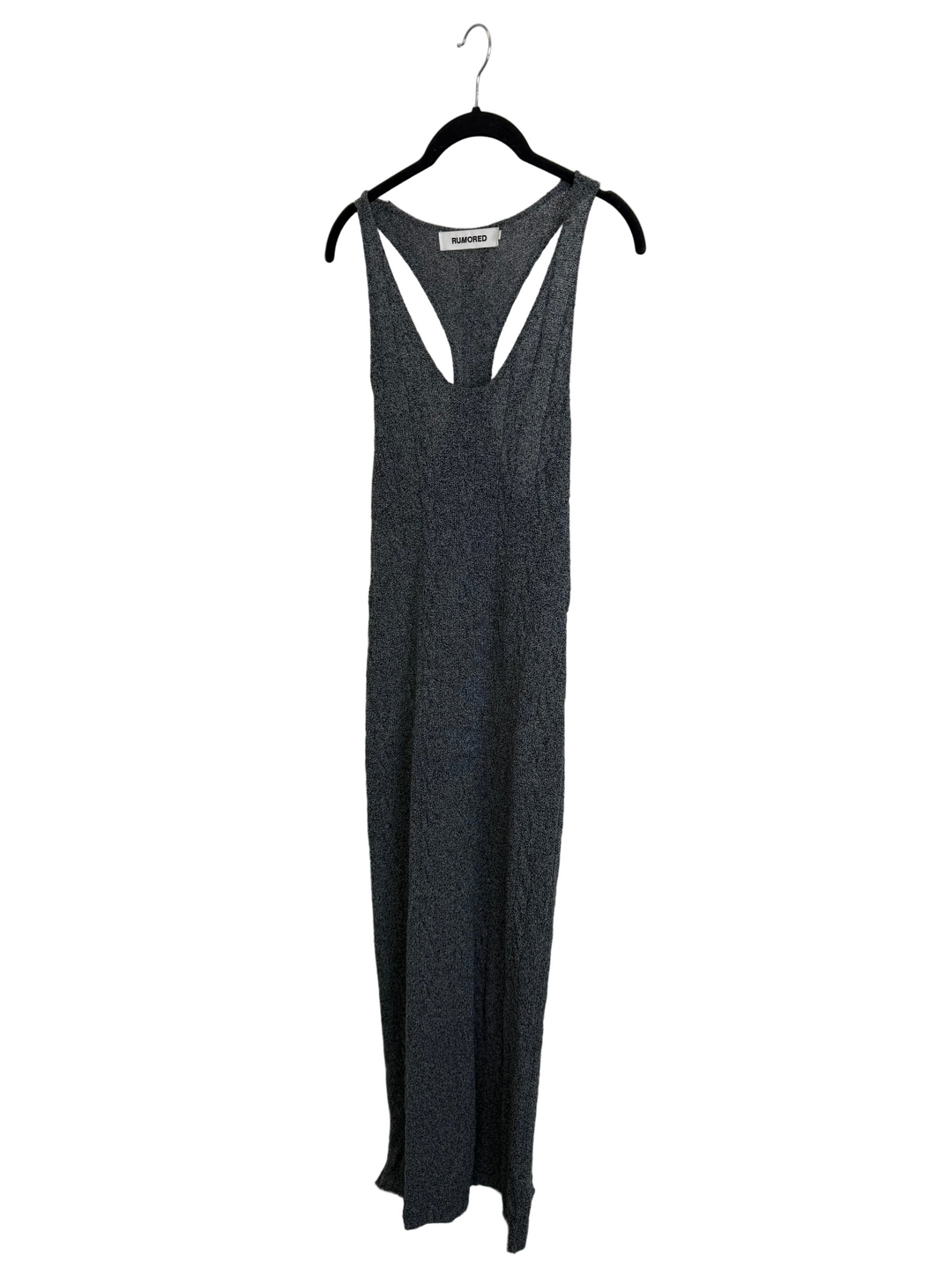 grey racerback maxi dress Racerback Maxi Knit Dress