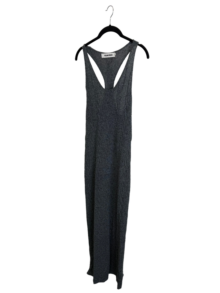 Dark Grey Racerback Maxi Dress - Size 2/4