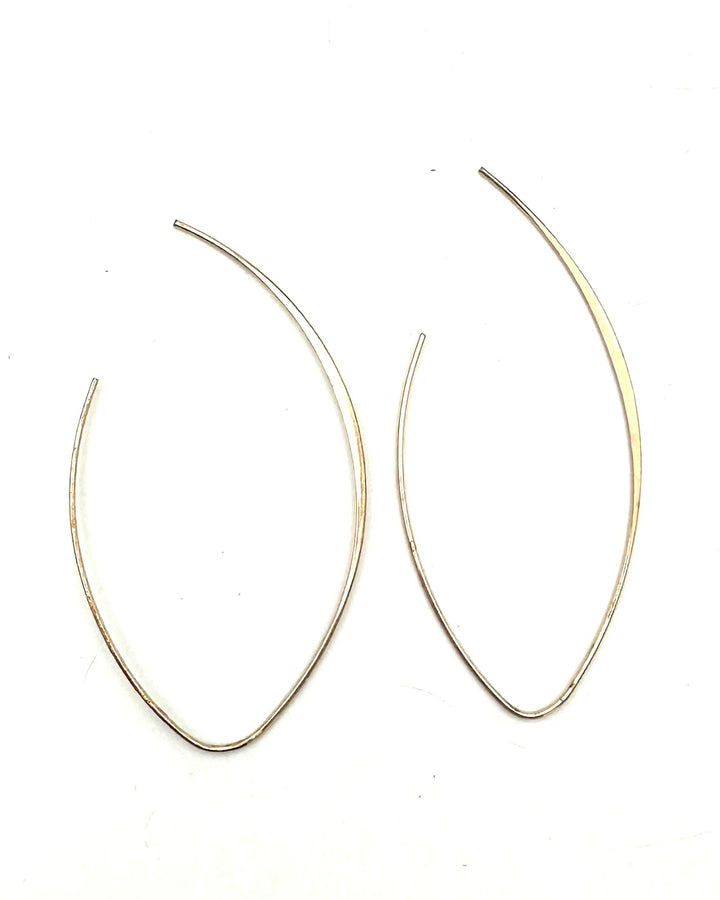 Feather Thin Gold Earrings