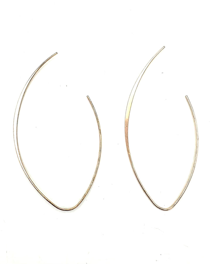 Feather Thin Gold Earrings