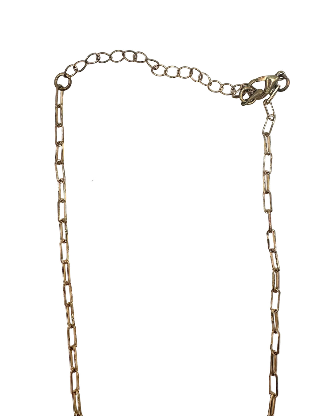 Long Speckled & Circle Necklace