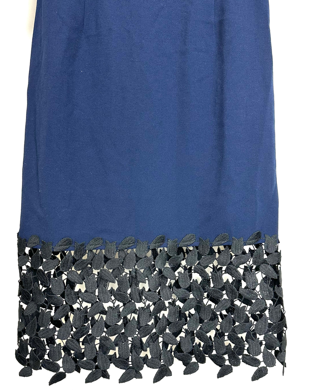 Navy Blue and Black Applique Dress - Size 00/0-2/4