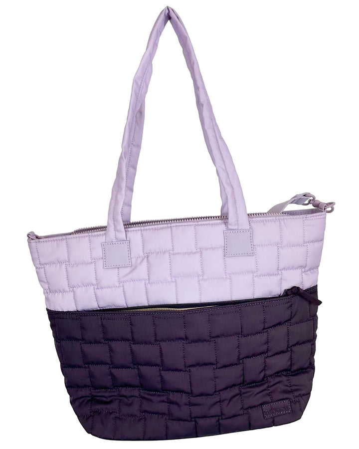 Purple Patched Shoulder/Crossbody Bag
