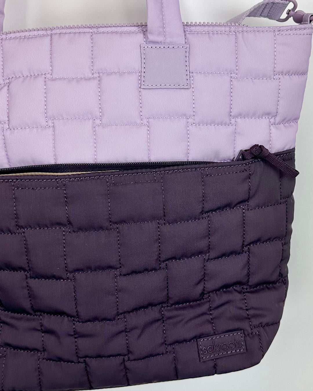 Purple Patched Shoulder/Crossbody Bag