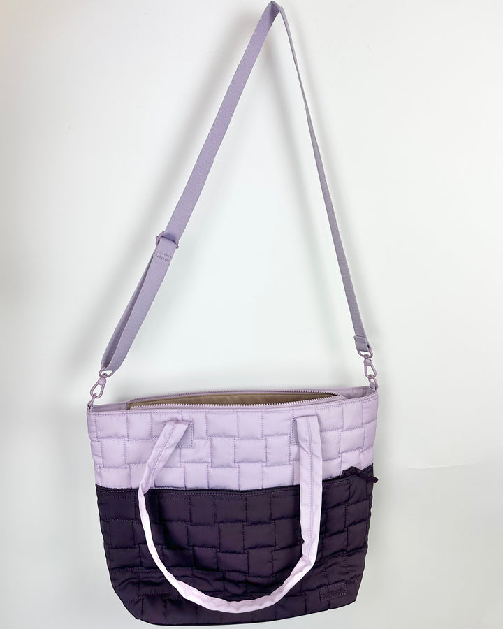 Purple Patched Shoulder/Crossbody Bag