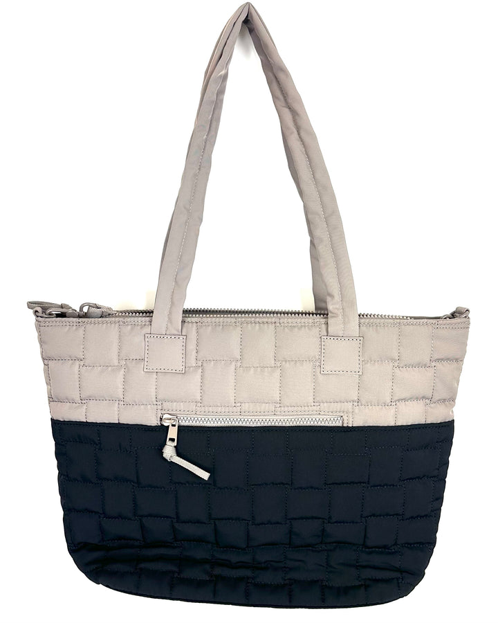 Black and Gray Patched Shoulder/Crossbody Bag