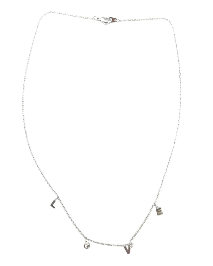 Silver "Love" Necklace