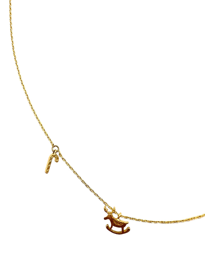 Gold Holiday Season Necklace