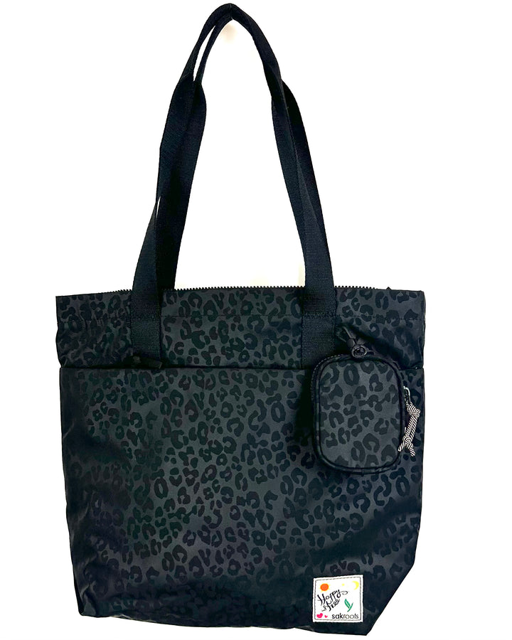 Black Cheetah Print Tote/Crossbody Bag