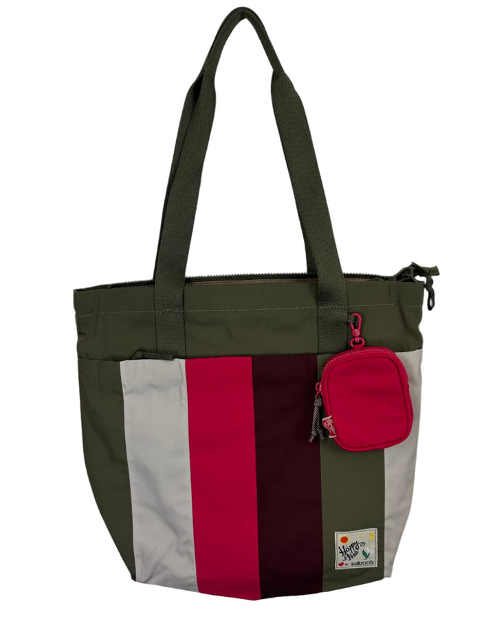 Green Tote/Crossbody Bag With Coin Purse
