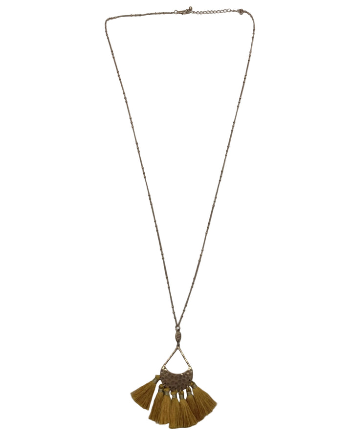 Yellow Gold Tassel Necklace