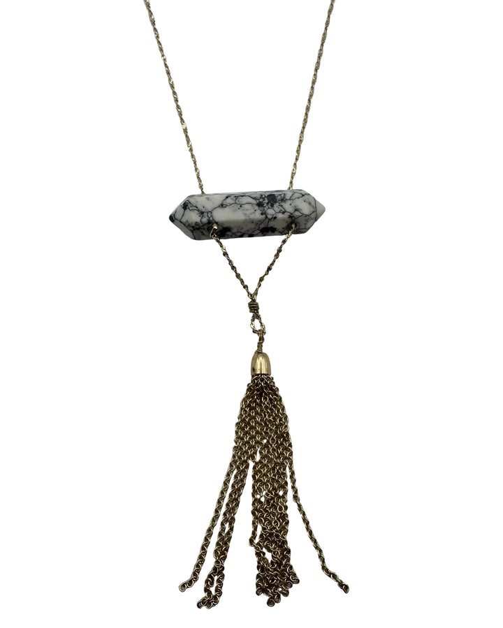 Black & White Marble Necklace