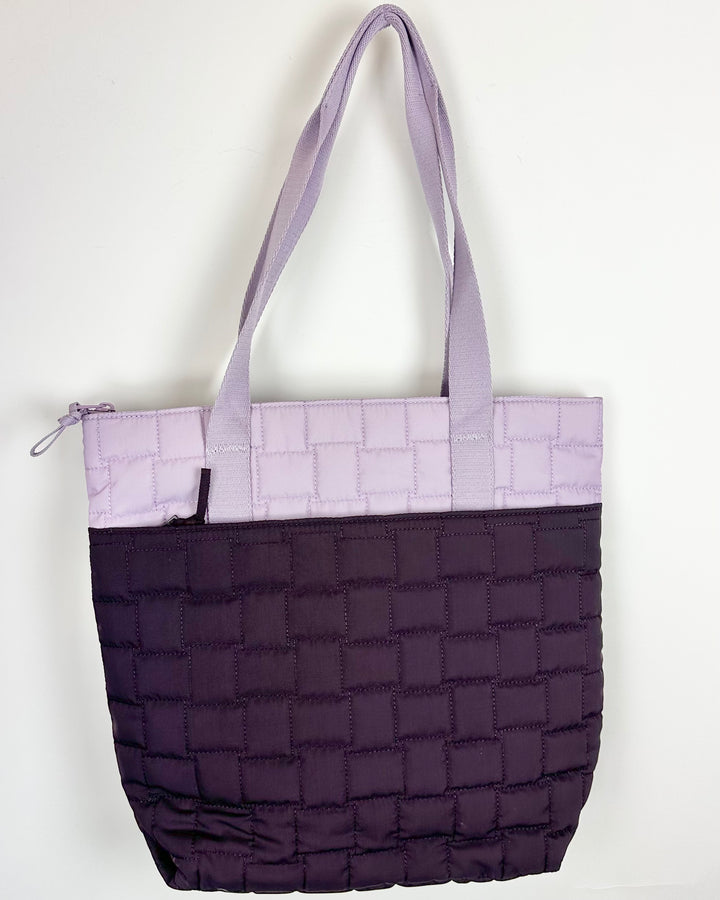 Purple Tote/Crossbody Bag With Coin Purse