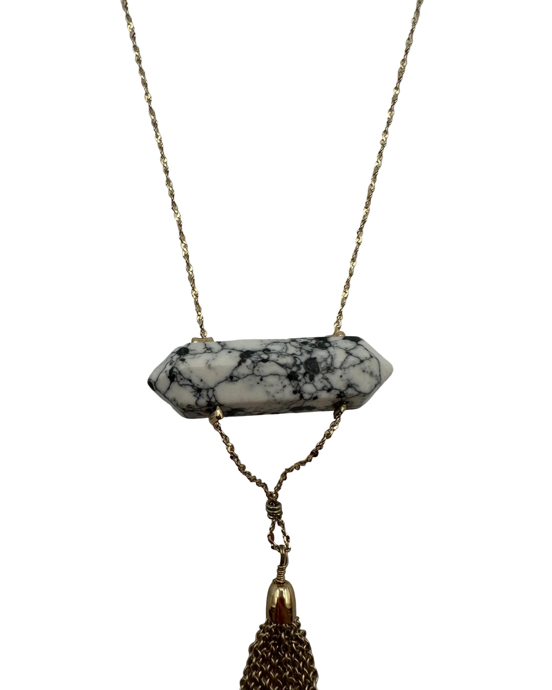 Black & White Marble Necklace