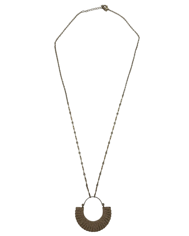 Gold Half Circle Necklace