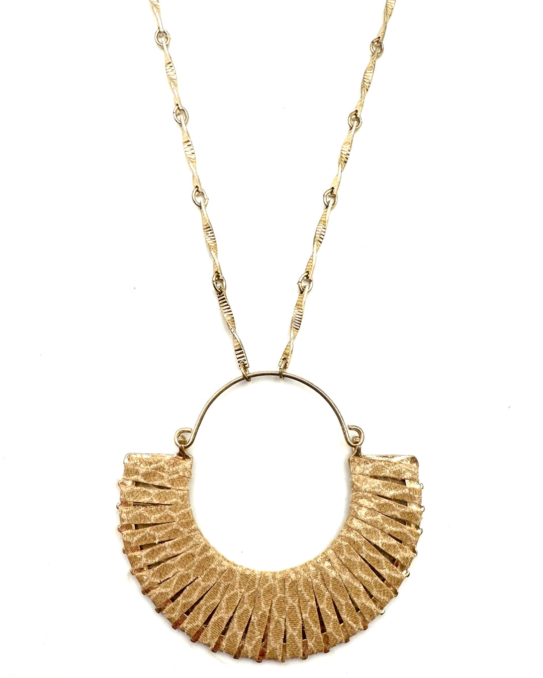 Gold Half Circle Necklace
