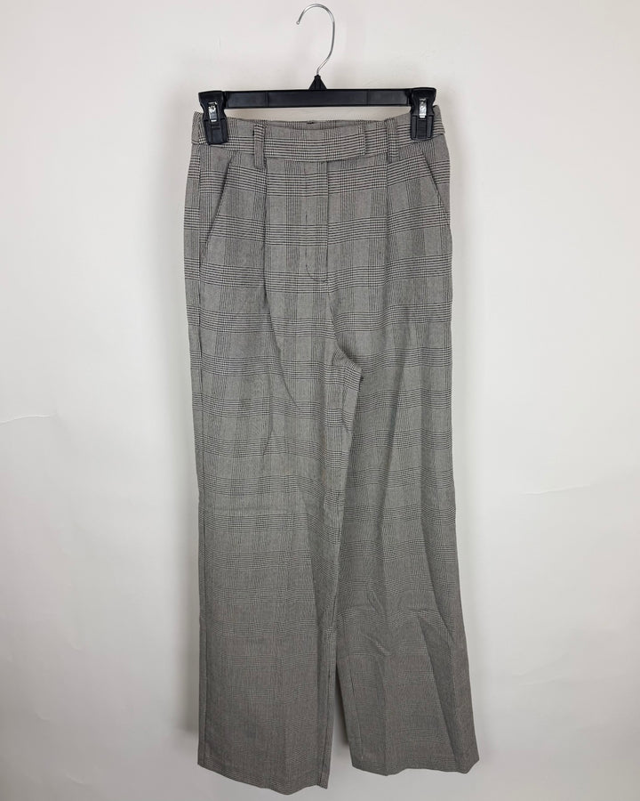Black and White Checkered Trousers - Size 0/2, 2/4