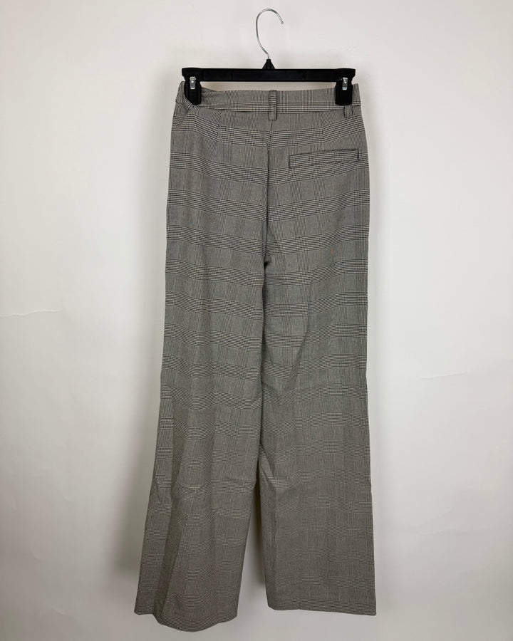 Black and White Checkered Trousers - Size 0/2, 2/4