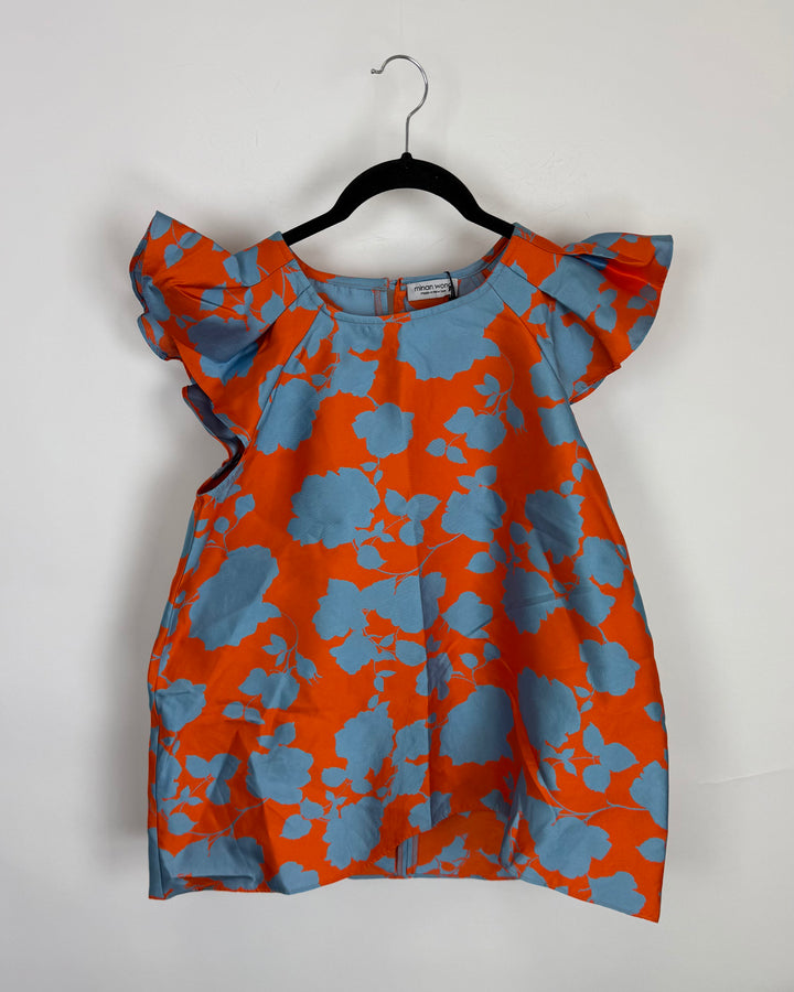 Clementine Floral Ruffle Blouse - Size 4/6