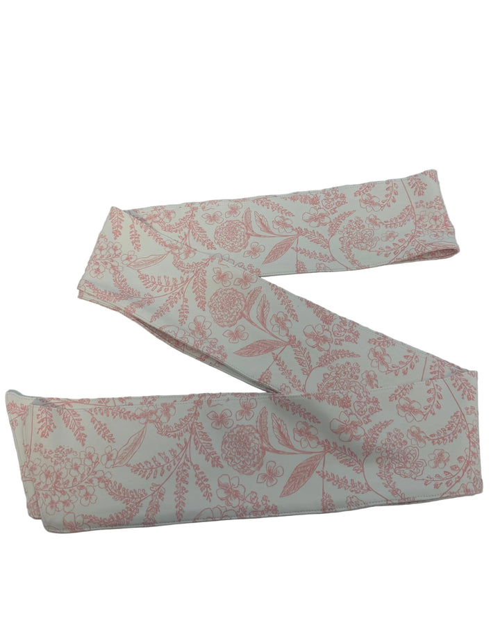 Salmon Pink Floral Belt
