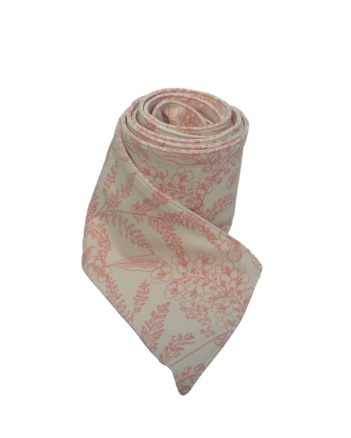 Salmon Pink Floral Belt