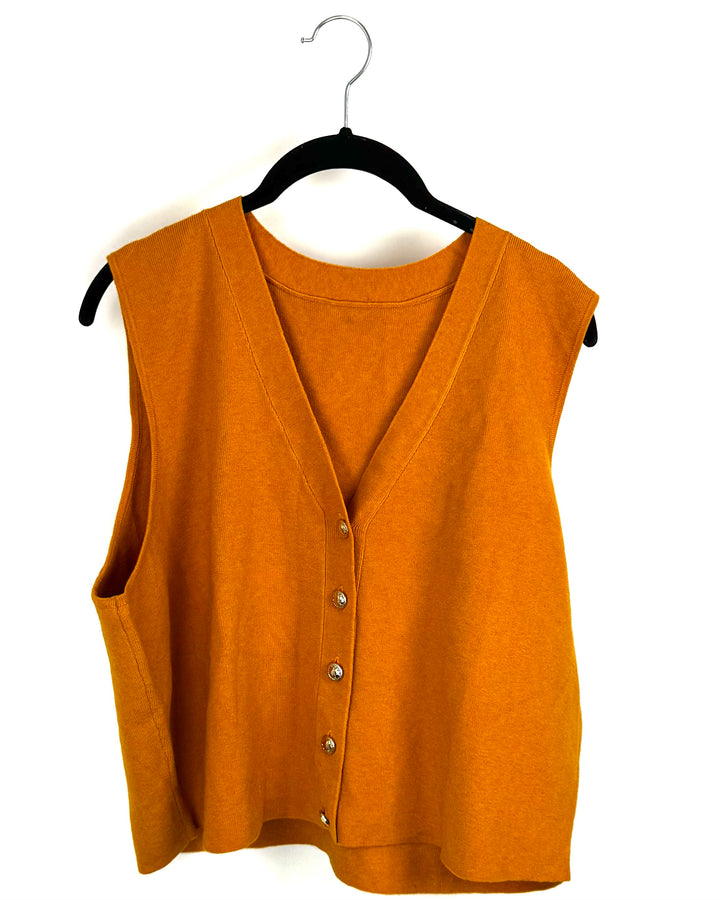 Mustard Yellow Sweater Vest - Extra Large