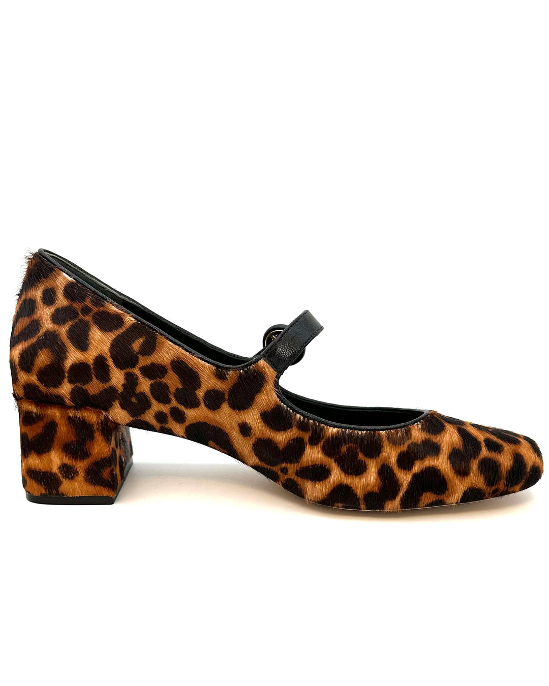 Brown Leopard Maryjane Heels - Size 6.5