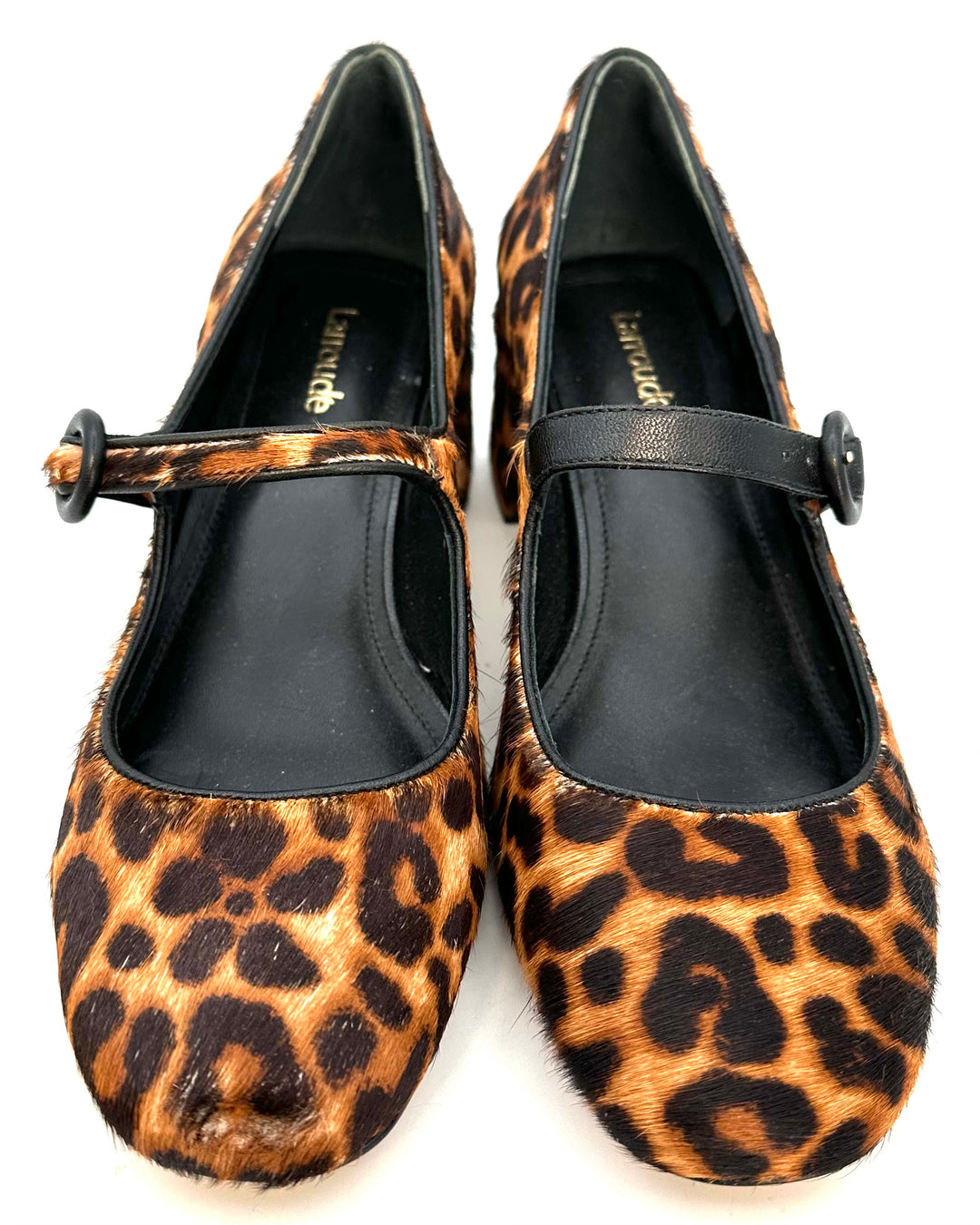 Brown Leopard Maryjane Heels - Size 6.5