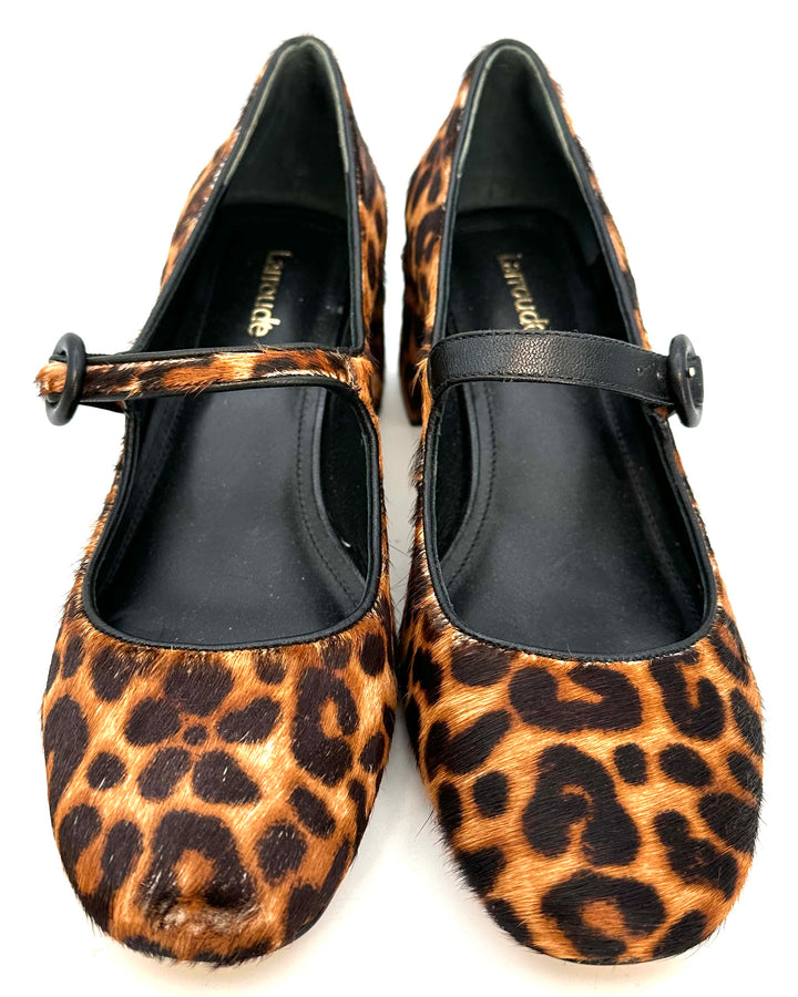 Brown Leopard Maryjane Heels - Size 6.5