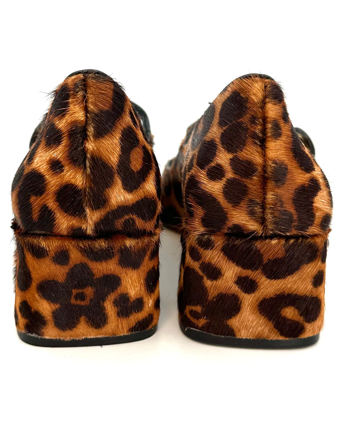 Brown Leopard Maryjane Heels - Size 6.5
